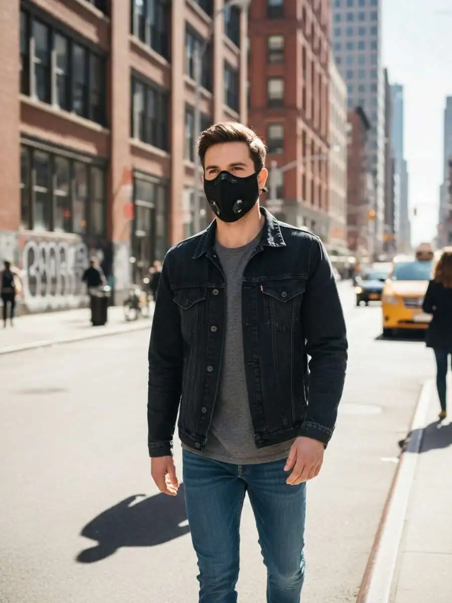 2-Pack Reusable Half Face Mask - Black Face Mask Pack のレビューと価格