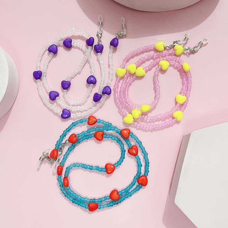 Trendy Peach Heart Anti Slip R - Mask Chain Holder のレビューと価格