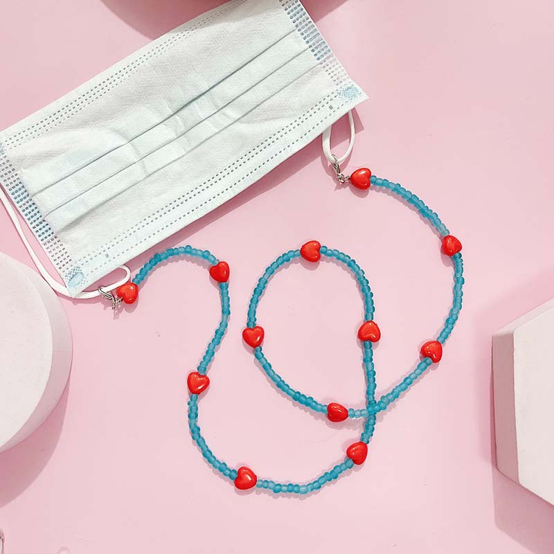 Trendy Peach Heart Anti Slip R - Mask Chain Holder のレビューと価格