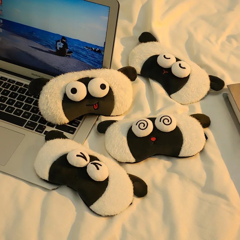 Cute Cartoon Lamb Funny Eye Ma - Kids Face Mask のレビューと価格